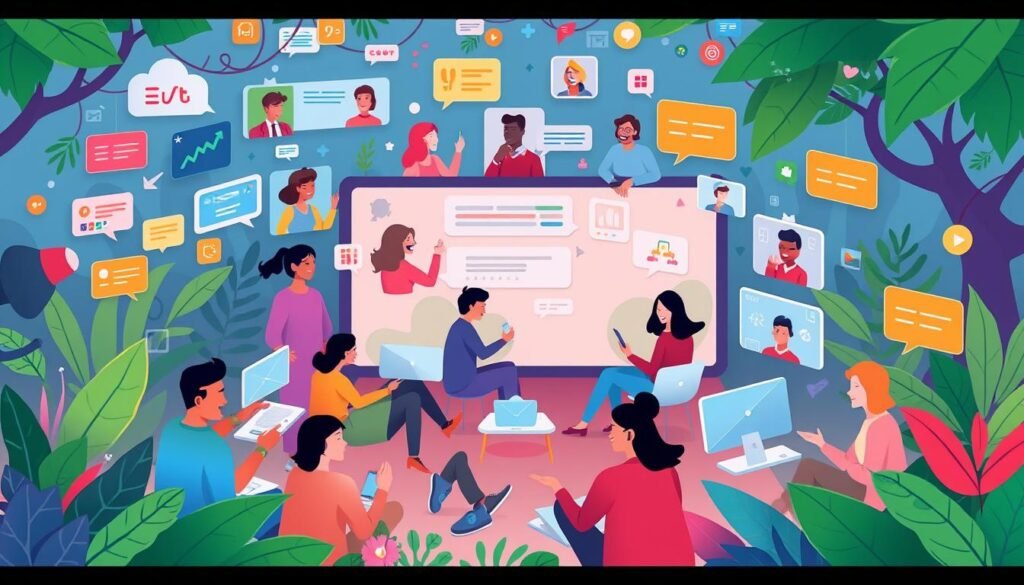 إطلاق مجتمع افتراضي