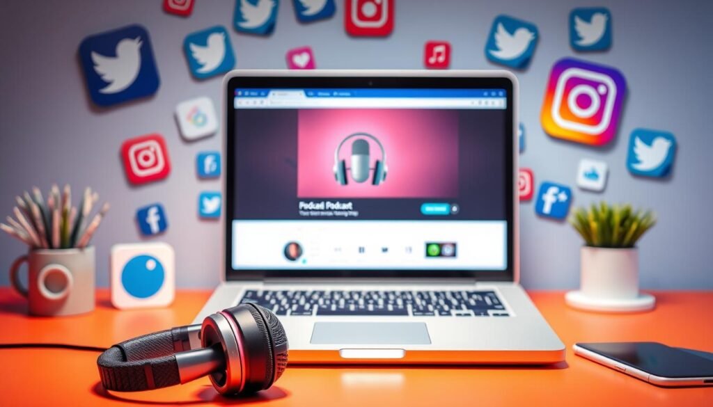 تسويق عبر وسائل التواصل الاجتماعي للبودكاست
